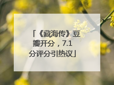 《藏海传》豆瓣开分，7.1分评分引热议