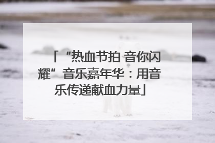 “热血节拍 音你闪耀”音乐嘉年华：用音乐传递献血力量
