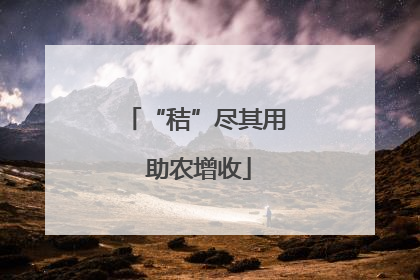 “秸”尽其用 助农增收