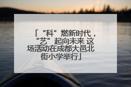“科”燃新时代，“艺”起向未来 这场活动在成都大邑北街小学举行