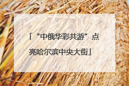 “中俄华彩共游”点亮哈尔滨中央大街