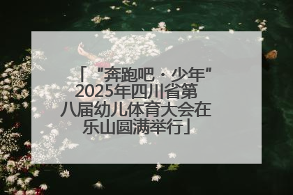 “奔跑吧・少年”2025年四川省第八届幼儿体育大会在乐山圆满举行