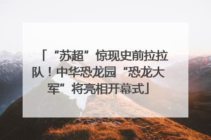 “苏超”惊现史前拉拉队！中华恐龙园“恐龙大军”将亮相开幕式