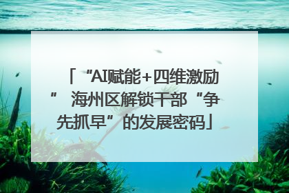 “AI赋能+四维激励” 海州区解锁干部“争先抓早”的发展密码