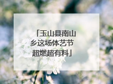 玉山县南山乡这场体艺节超燃超有料