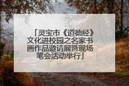 灵宝市《道德经》文化进校园之名家书画作品邀请展暨现场笔会活动举行