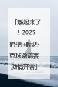 燃起来了！2025鹤壁国际匹克球邀请赛激情开赛