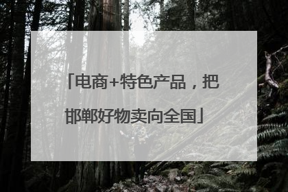 电商+特色产品,把邯郸好物卖向全国