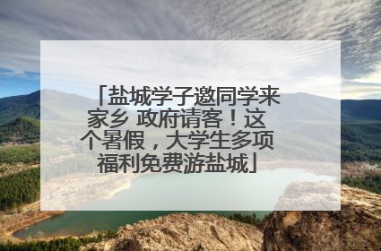 盐城学子邀同学来家乡 政府请客！这个暑假，大学生多项福利免费游盐城
