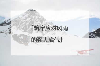 筑牢应对风雨的强大底气