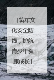 筑牢文化安全防线，护航青少年健康成长