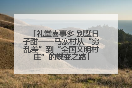 礼堂喜事多 别墅日子甜——马寨村从“穷乱差”到“全国文明村庄”的蝶变之路