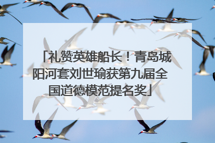 礼赞英雄船长！青岛城阳河套刘世瑜获第九届全国道德模范提名奖