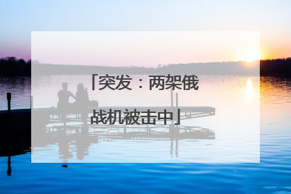 突发：两架俄战机被击中