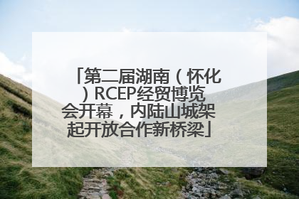 第二届湖南（怀化）RCEP经贸博览会开幕，内陆山城架起开放合作新桥梁