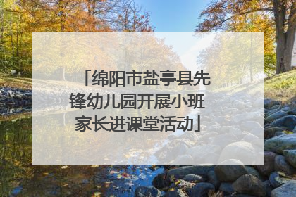 绵阳市盐亭县先锋幼儿园开展小班家长进课堂活动
