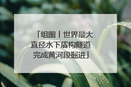 组图丨世界最大直径水下盾构隧道完成黄河段掘进