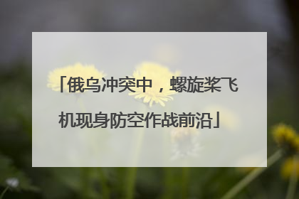 俄乌冲突中，螺旋桨飞机现身防空作战前沿