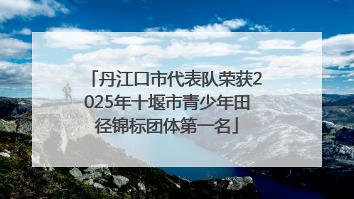 丹江口市代表队荣获2025年十堰市青少年田径锦标团体第一名