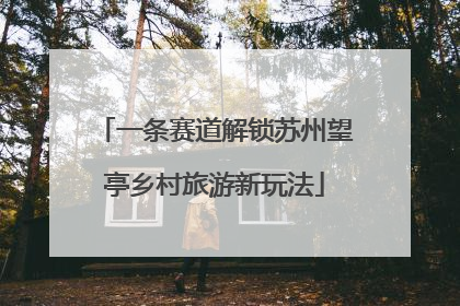 一条赛道解锁苏州望亭乡村旅游新玩法