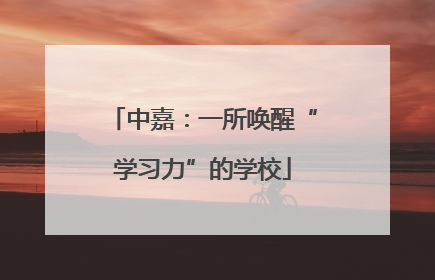 中嘉：一所唤醒“学习力”的学校