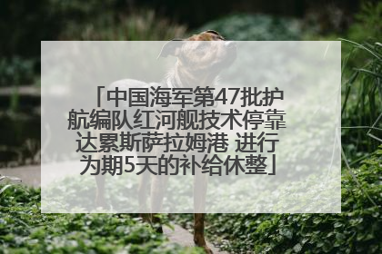 中国海军第47批护航编队红河舰技术停靠达累斯萨拉姆港 进行为期5天的补给休整