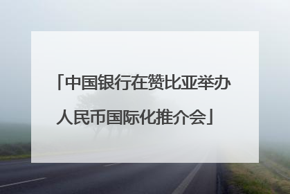 中国银行在赞比亚举办人民币国际化推介会