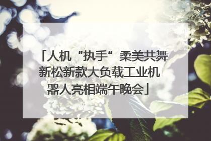 人机“执手”柔美共舞 新松新款大负载工业机器人亮相端午晚会