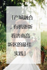 产城融合，有机更新 看济南高新区的最佳实践
