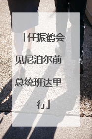 任振鹤会见尼泊尔前总统班达里一行