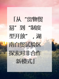 从“货物贸易”到“制度型开放”，湖南自贸试验区探索对非合作新模式