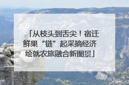 从枝头到舌尖！宿迁鲜果“链”起采摘经济绘就农旅融合新图景