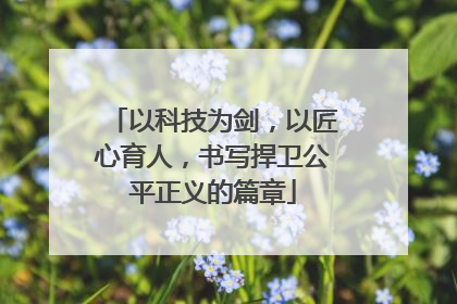 以科技为剑，以匠心育人，书写捍卫公平正义的篇章