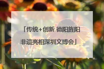 传统+创新 德阳旌阳非遗亮相深圳文博会