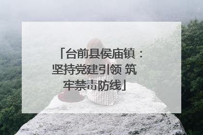 台前县侯庙镇：坚持党建引领 筑牢禁毒防线