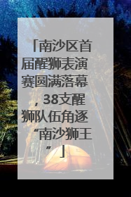 南沙区首届醒狮表演赛圆满落幕，38支醒狮队伍角逐“南沙狮王”