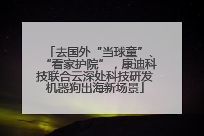 去国外“当球童”、“看家护院”，康迪科技联合云深处科技研发机器狗出海新场景