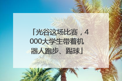 光谷这场比赛，4000大学生带着机器人跑步、踢球