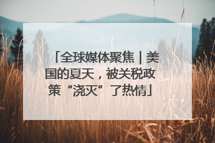 全球媒体聚焦｜美国的夏天，被关税政策“浇灭”了热情