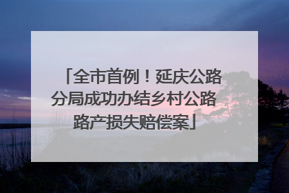 全市首例！延庆公路分局成功办结乡村公路路产损失赔偿案
