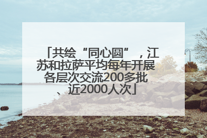共绘“同心圆”，江苏和拉萨平均每年开展各层次交流200多批、近2000人次