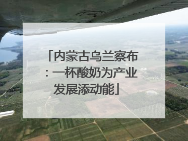 内蒙古乌兰察布：一杯酸奶为产业发展添动能