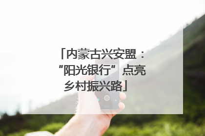 内蒙古兴安盟：“阳光银行”点亮乡村振兴路