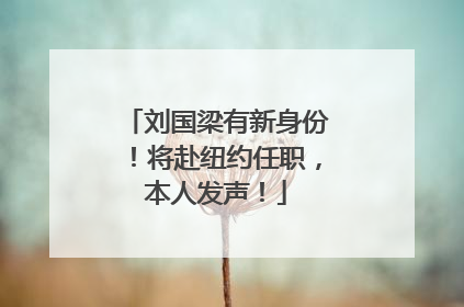 刘国梁有新身份！将赴纽约任职，本人发声！
