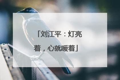 刘江平：灯亮着，心就暖着
