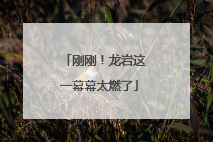 刚刚！龙岩这一幕幕太燃了