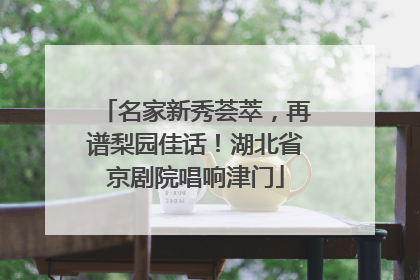 名家新秀荟萃，再谱梨园佳话！湖北省京剧院唱响津门