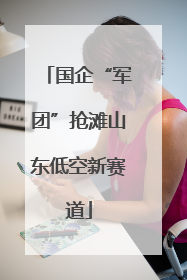 国企“军团”抢滩山东低空新赛道