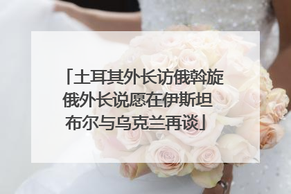 土耳其外长访俄斡旋 俄外长说愿在伊斯坦布尔与乌克兰再谈