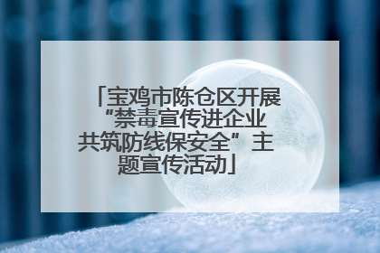宝鸡市陈仓区开展“禁毒宣传进企业 共筑防线保安全”主题宣传活动